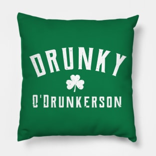 Drunky O'Drunkerson st patrick's day  t shirt Pillow