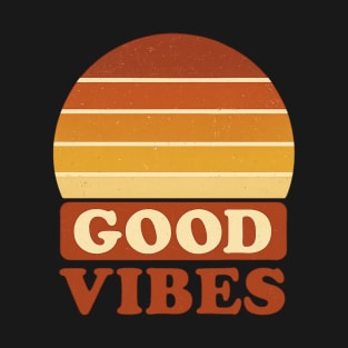 Good Vibes Retro Sunset T-Shirt