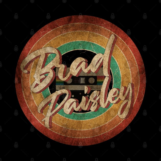 Brad Paisley Vintage Circle Art by antongg