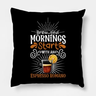 Brewtiful morning with Espresso Romano Pillow