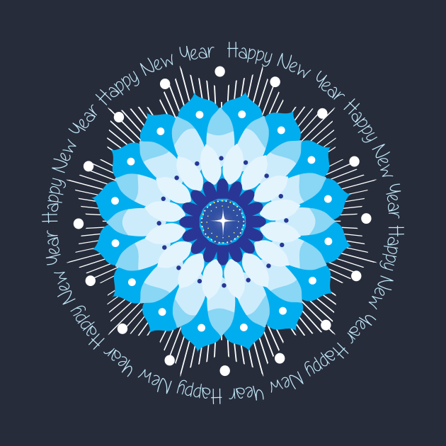 Happy New Year Mandala by emma17