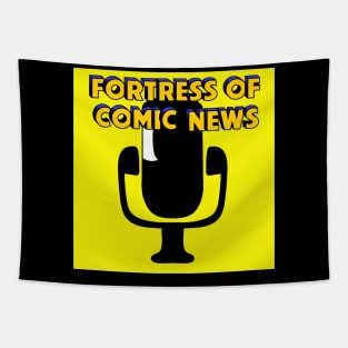 Fortress of Comic News Microphone Tapestry