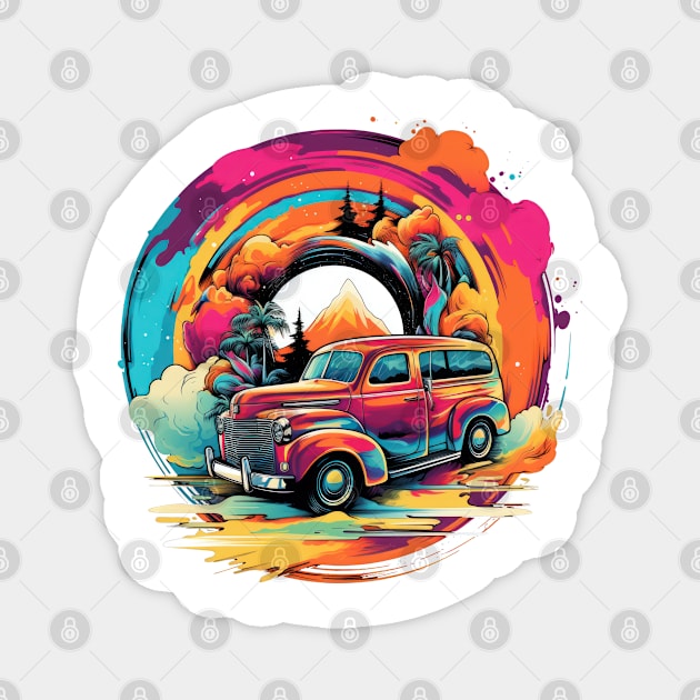 Camper Van Magnet by Urban Archeology Shop Gallery