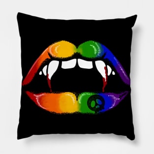 Fang Flags “Love Bites” Pride Pillow