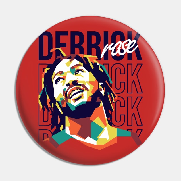 Derrick Rose on WPAP art 1 Pin by pentaShop