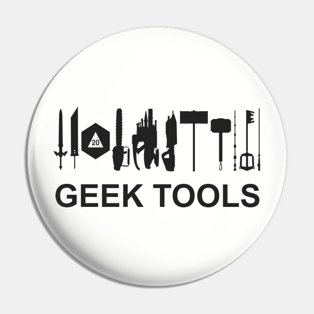 Geek Tools shirt Pin by KHJ