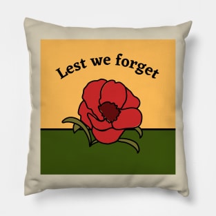 Lest We Forget Pillow