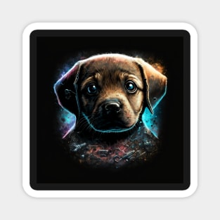 Puppy doggy dog sci-fi Magnet