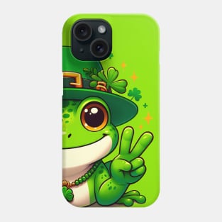 St Patricks Day Frog Face Saint Pattys Paddys Men Women Kids Phone Case