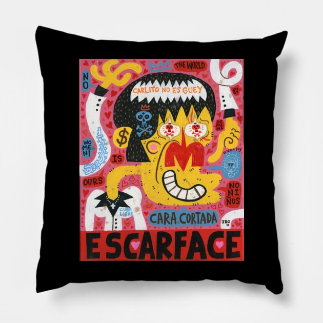 ESCARFACE Pillow by MEXOPOLIS