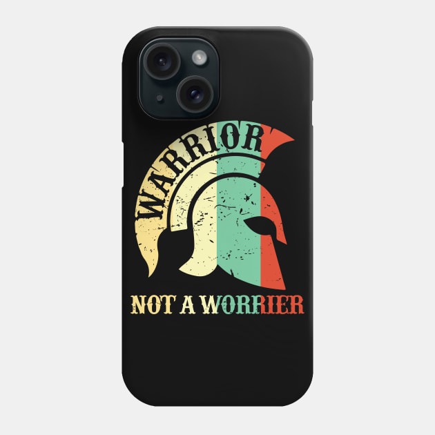 Warrior not a worrier motivational Phone Case by alltheprints