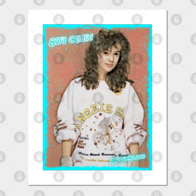 Alyssa Milano 80 S Crush Aesthetic Styled Alyssa Milano
