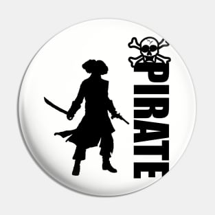 Pirate Skull Design Pin