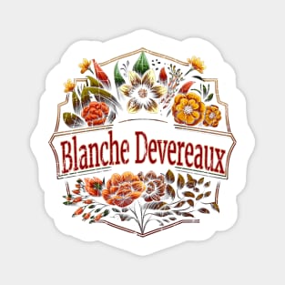 Flower Vintage Blanche Magnet