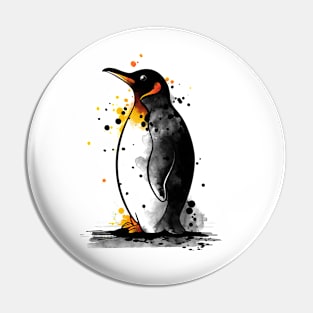 penguin watercolor Pin