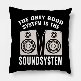 Backprint Speakers Bass Soundsystem Pillow