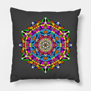 Mandala Halloween Colorful Spirit Pillow