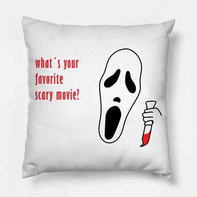 Scream Design Pillow by mymessyworld