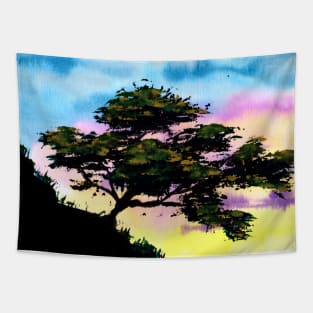 Summer Tree Hill Tapestry