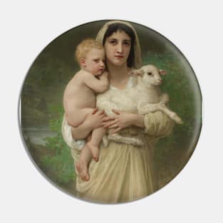 Les Agneaux by William-Adolphe Bouguereau Pin