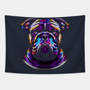 Olde English Bulldogge Ink Painting Tapestry