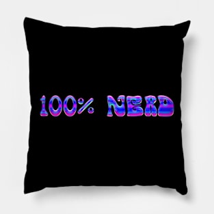 100% nerd Pillow