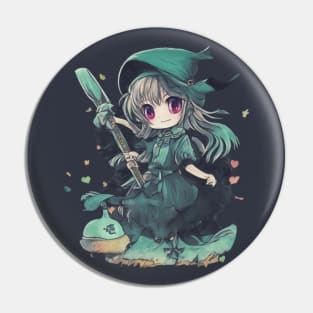 cute anime witch Pin