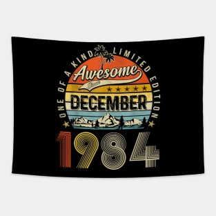 Awesome Since December 1984 Vintage 39th Birthday Tapestry