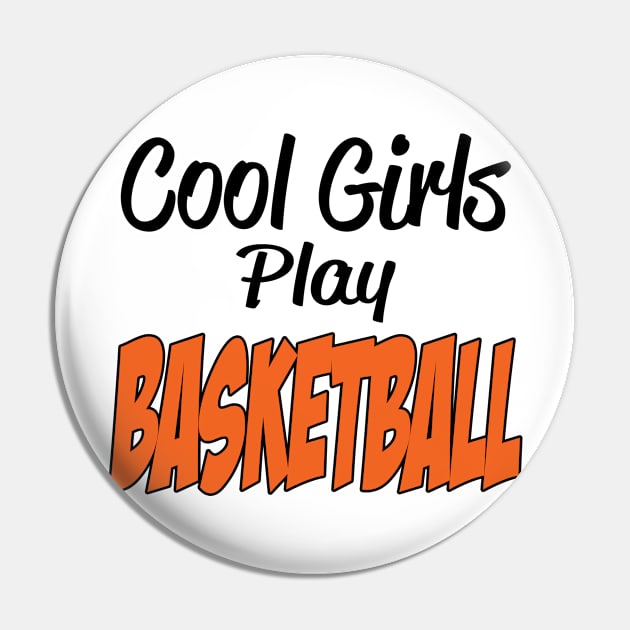 Girls Basketball Pin by Hudkins