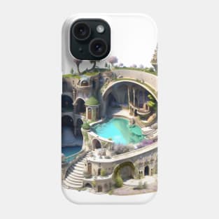 Parnassus Lagoon Palace Victorian Art Nouveau Fantasy Phone Case