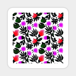 Fun Floral Pattern Magnet