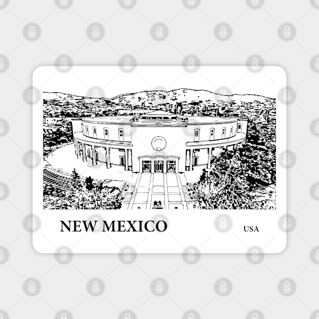 New Mexico State USA Magnet by Lakeric