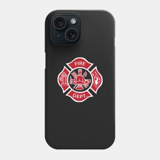 Firefighter Fireman Fire Dept Rescue Uniform T-Shirt Phone Case