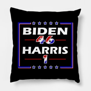 Biden 46 Harris 1 Pillow