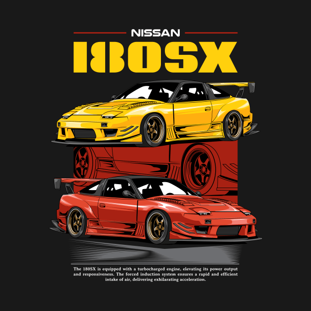 Iconic Nissan 180SX Car by milatees