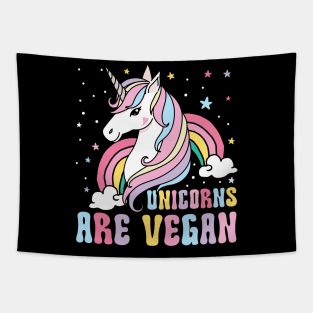Unicorns are Vegan Tapestry