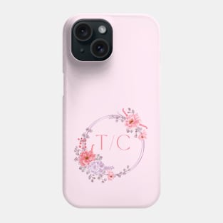 Logo Collection - Tanglewood Creations Logo (Flower Crown & Initials) Phone Case