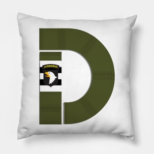 101st Airborne Screaming Eagles on D-Day Stripes Pillow