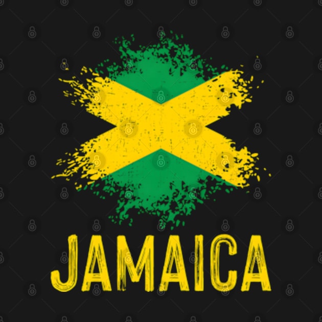 Jamaica Watercolors Sport Jamaican Flag by 3Dcami