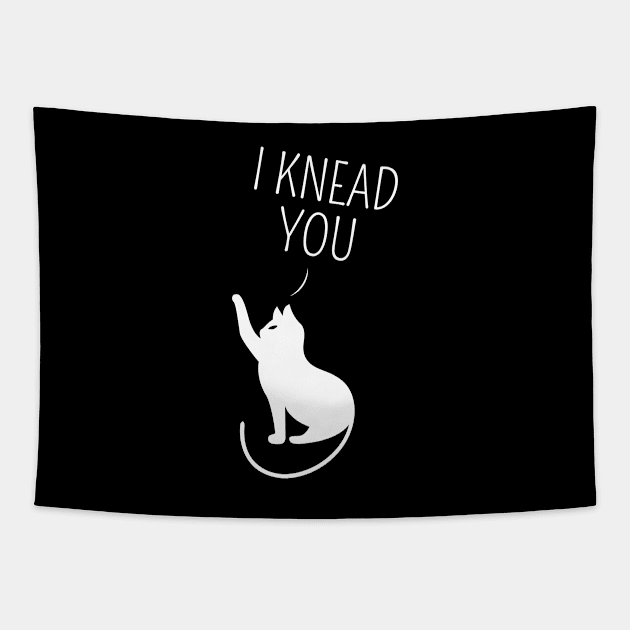 Kitty Cat Lover Paw Quote Tapestry by FamiLane