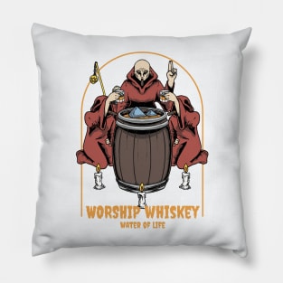 Worship Whiskey Pillow