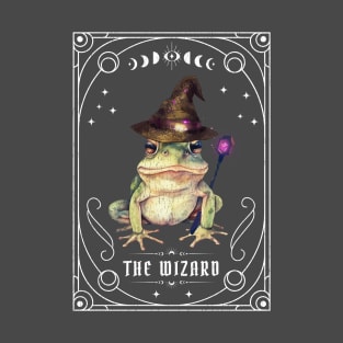 The Wizard Frog Tarot Card Spirit Animal Design T-Shirt