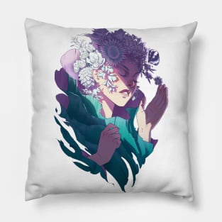 Pale Flowers Pillow