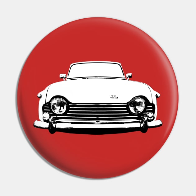 Triumph TR250 1960s British classic car monoblock black/white Pin by soitwouldseem