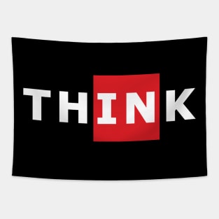 Think Outside The Box Tapestry