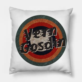 Retro Color Typography Faded StyleVern Gosdin Pillow