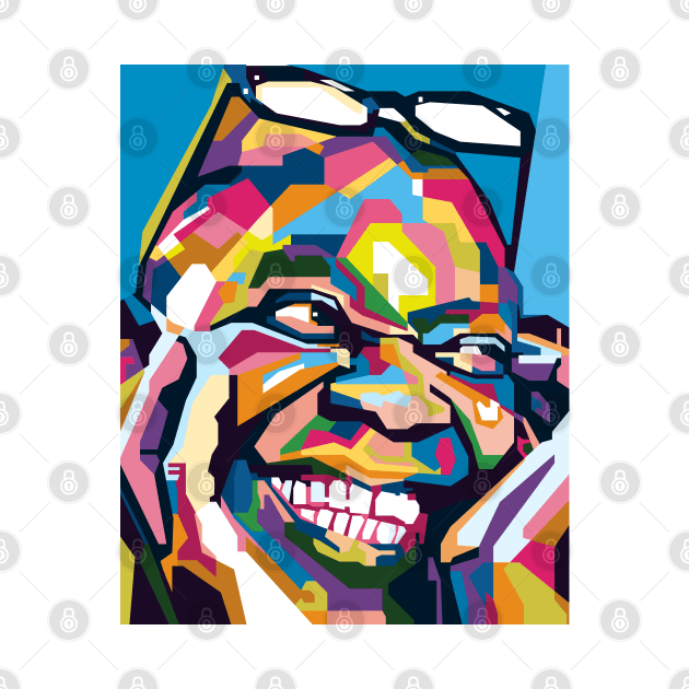 An abstract louis Amstrong in WPAP Popart by smd90