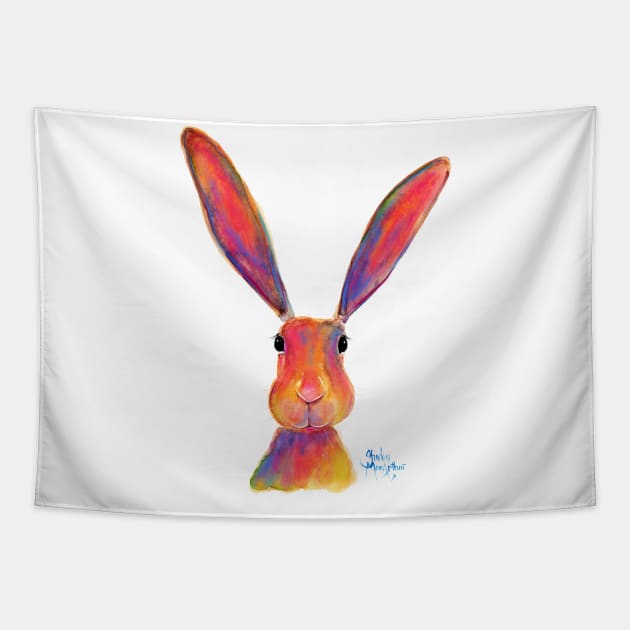 HaRe RaBBiT BuNNY PRiNT ' ALL eaRS ' BY SHiRLeY MacARTHuR Tapestry by ShirleyMac