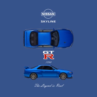 Nissan Skyline GTR R34 Blueprint T-Shirt