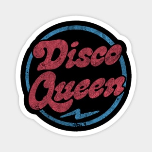 Disco Queen  / Retro Style Typography Design Magnet